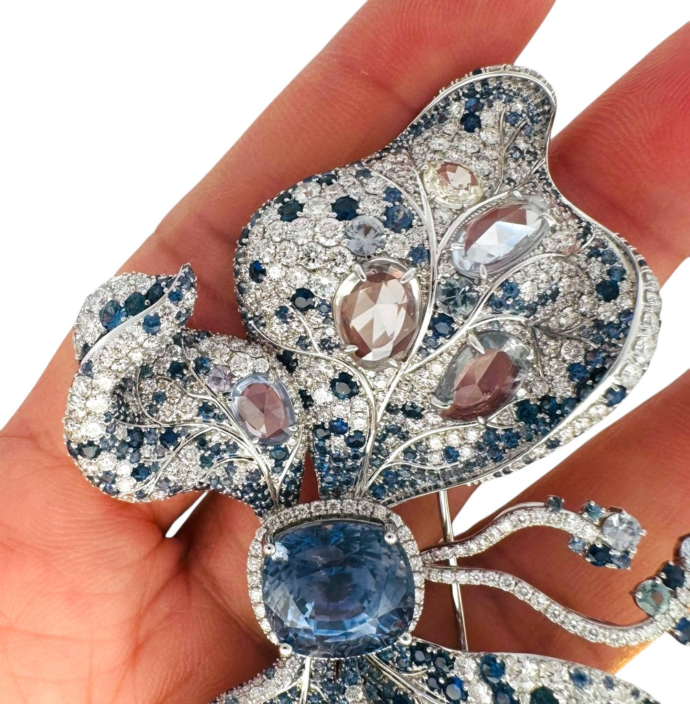 SAPPHIRE BUTTERLY BROOCH