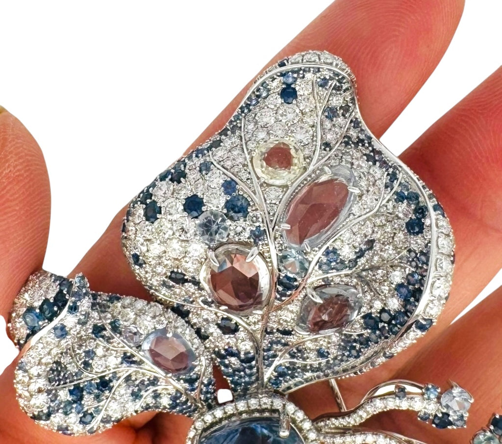 SAPPHIRE BUTTERLY BROOCH