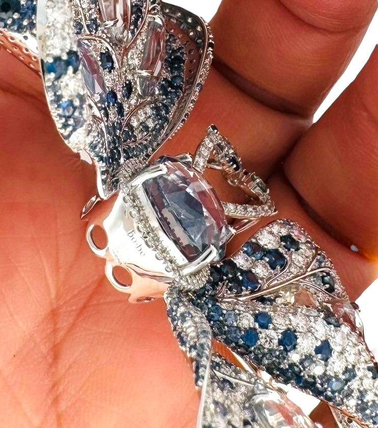 SAPPHIRE BUTTERLY BROOCH