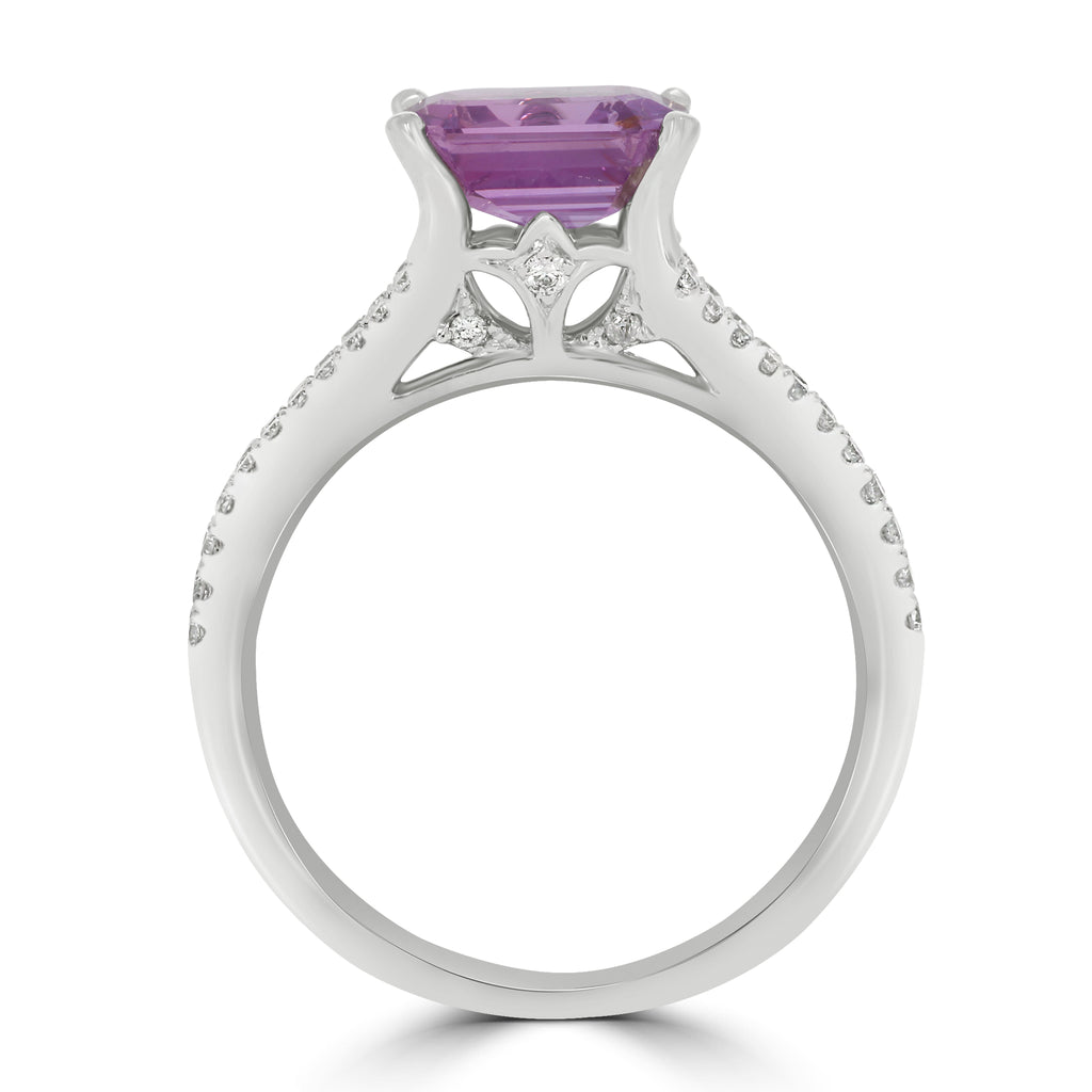 Split Purple Sapphire Ring