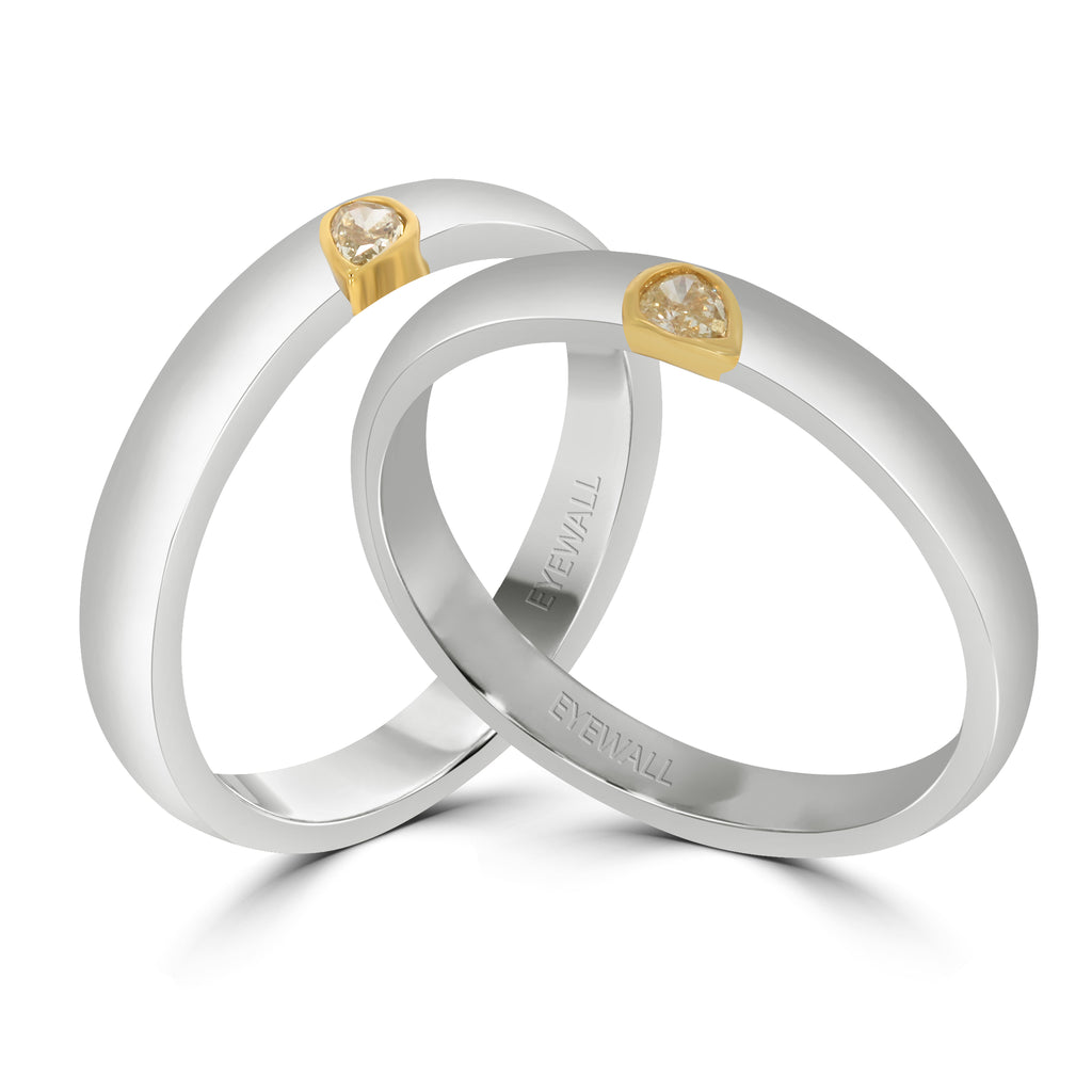 Heart Diamond Ring Set